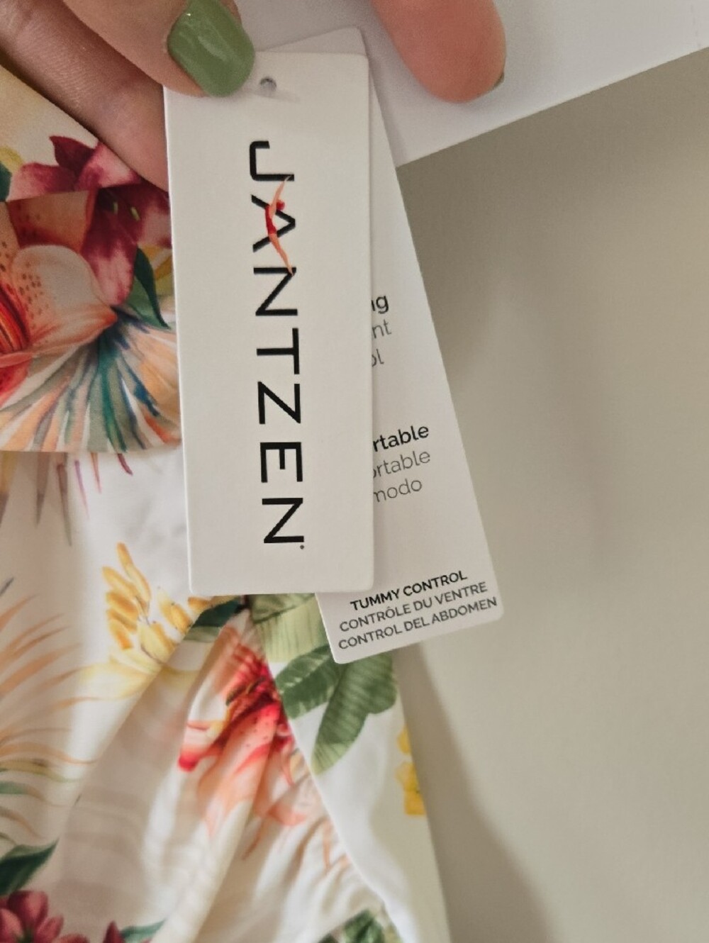 Jantzen Tropical Floral One-Piece Swimsuit NWT - Picture 4 of 5